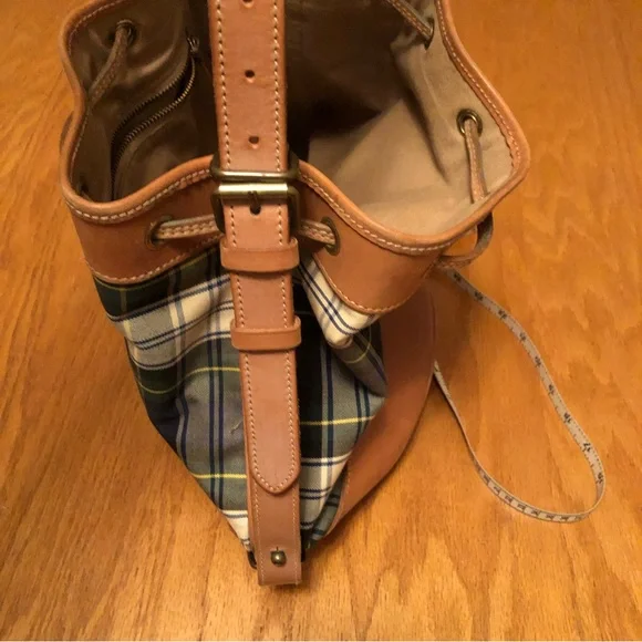 Ralph Lauren polo blackwatch plaid bucket bag - Picture 12 of 16